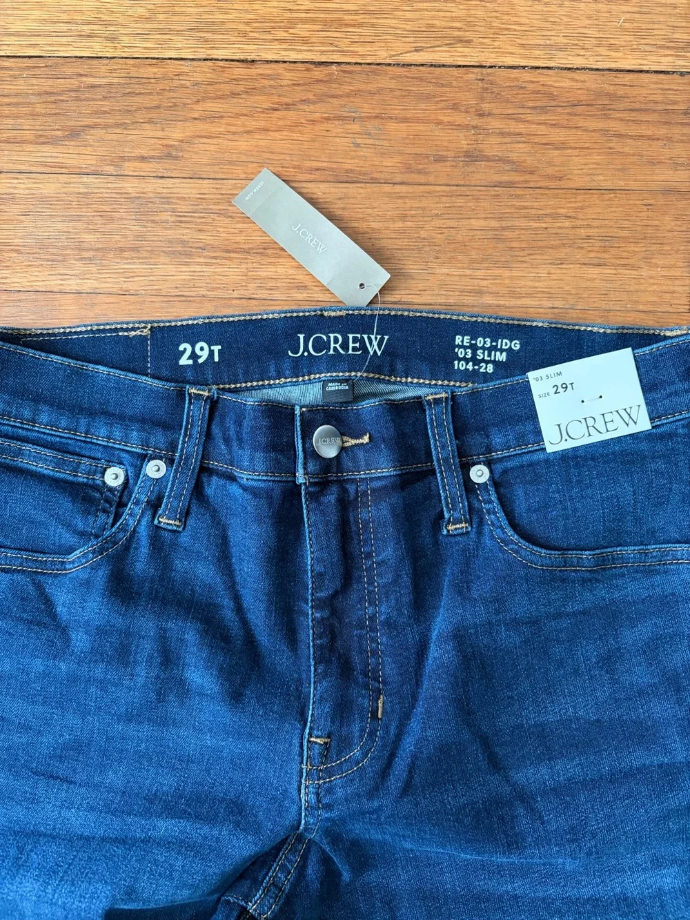 J. Crew Tall Slim Jeans, 29T, NWT